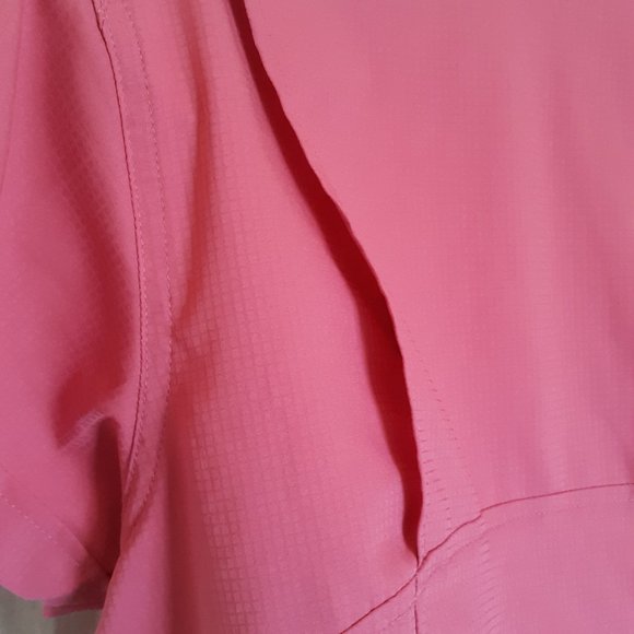 Columbia Pink Omni Shade Short Sleeve Shirt - Picture 9 of 14